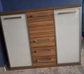Komoda witryna 120x100x37 ramka oraz szkło