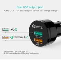 Автомобільний зарядний пристрій Aukey CC-T7 (Quick charge 3, QC3)
