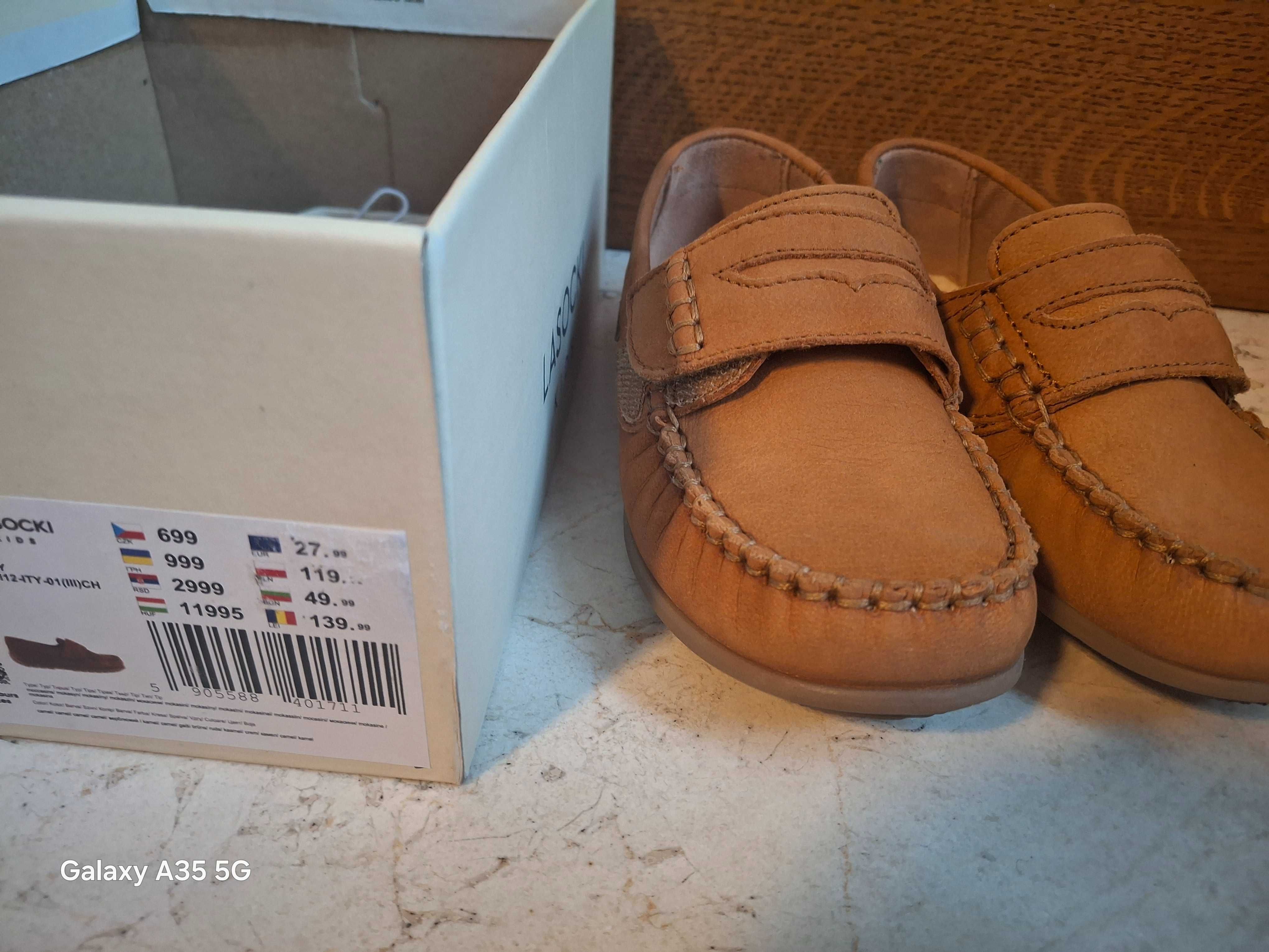 Mokasyny Lasocki r. 28 Nowe