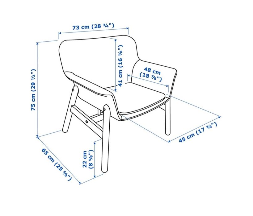 Poltrona VEDBO Ikea, Gunnared Verde Claro como Nova