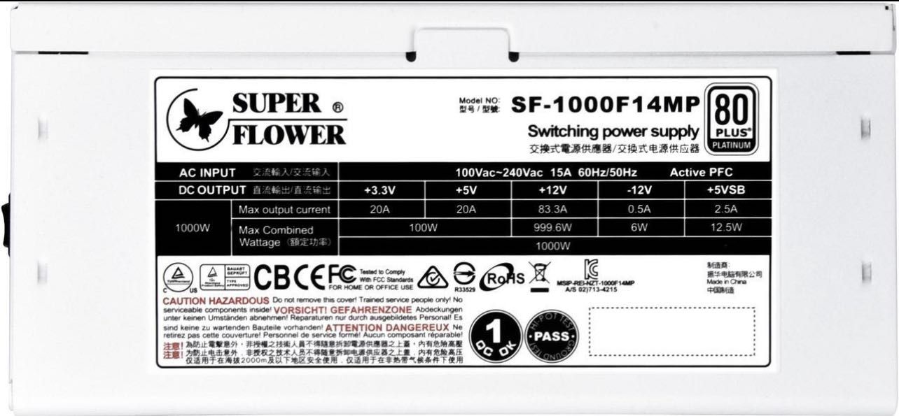 БЖ Блок живлення Super Flower Leadex Platinum SE 1000W SF-1000F14MP