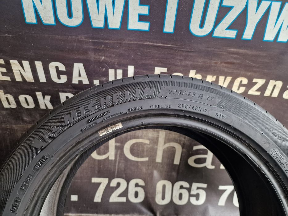 Opony letnie 225/45/17 Michelin Komplet 7mm