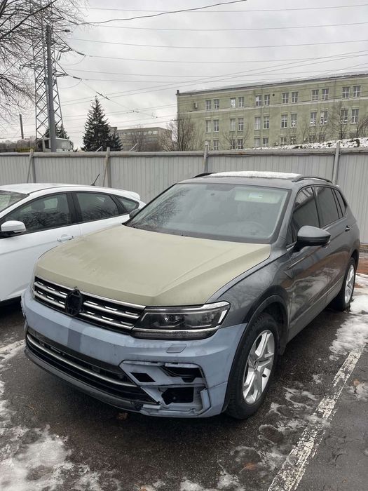 Капот Volkswagen Tiguan 2017/бампер Tiguan R line