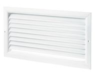 Kratka wentylacyjna aluminiowa biała bez regulacji 250x150 mm
