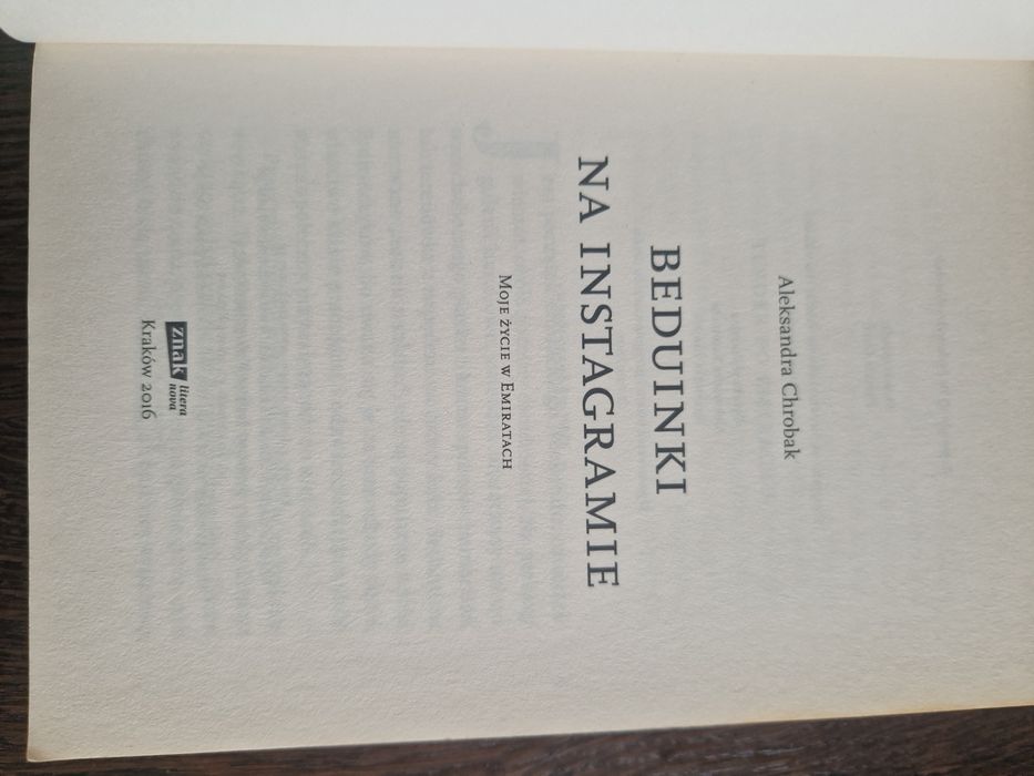 Książka Beduinki na Instagramie Aleksandra Chrobak