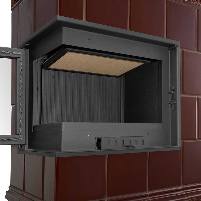 Piec kominek piecyk kaflowy ceramiczny obudowa kominkowa narożny PORTO