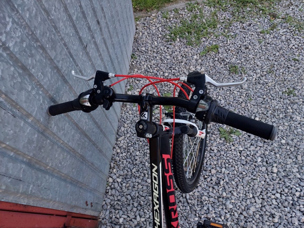 Rower dziecięcy kross hexagon replica 24" alu w bdb stanie