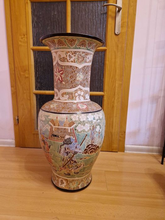 Duży wazon orientalny - ręcznie zdobiony wysokość 77 cm