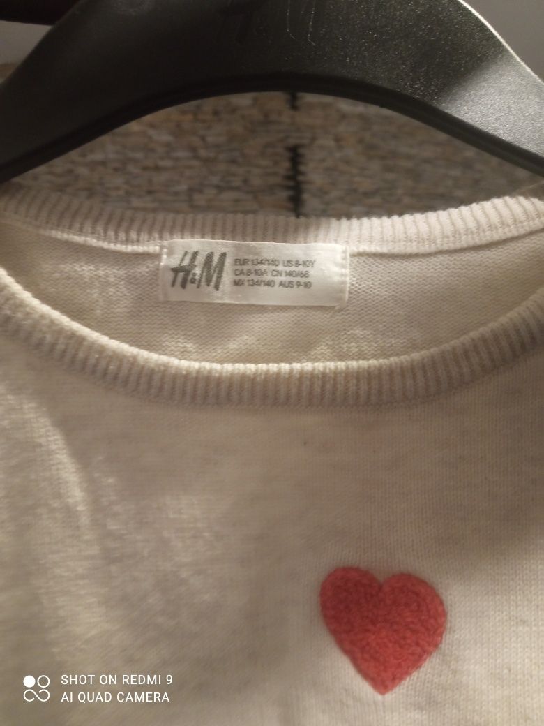 Sweterek H&M 134/140 stan idealny