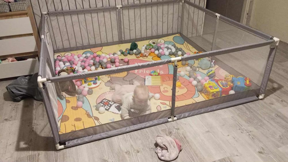 Kojec dziecięcy 180x200 + mata