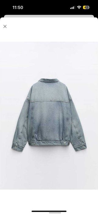 Стьобана куртка Zara з відкладним коміром