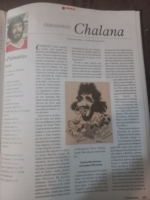 Livro 100 figuras do Futebol Português