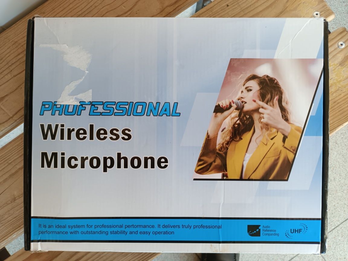 2 Microfones sem fios novo