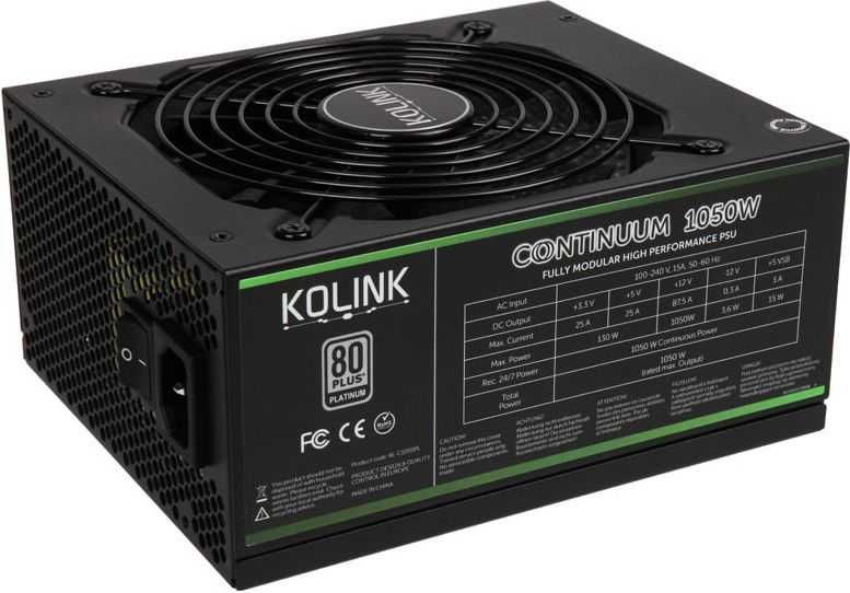 Zasilacz | Kolink Continuum 1050W 80 Plus Platinum | OKAZJA!