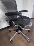 Herman Miller aeron classic fotel biurowy wersja premium w chromie