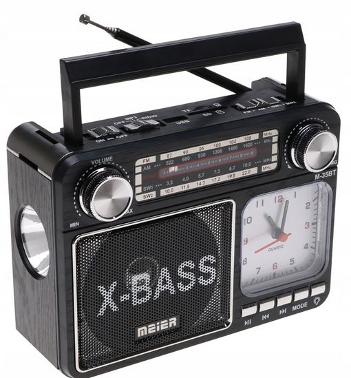 Mk-135 Przenośne Radio Odbiornik Fm Mp3 Odtwarzacz Muzyki Z Latarką