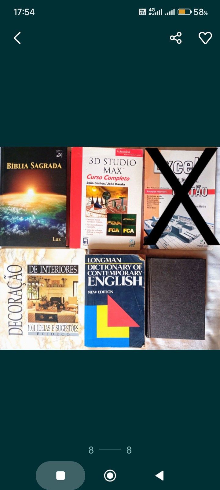 Lote de livros variados.55 Livros 35€ não é negociável.