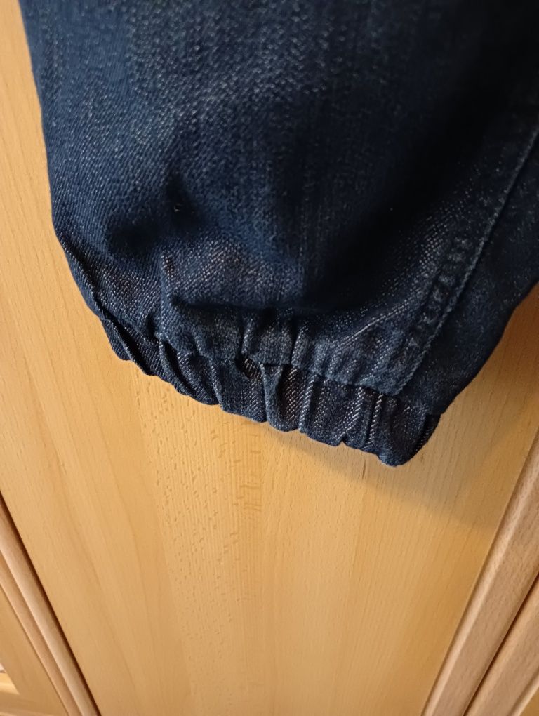 Cool club spodnie ocieplane jeansy polar 146/152