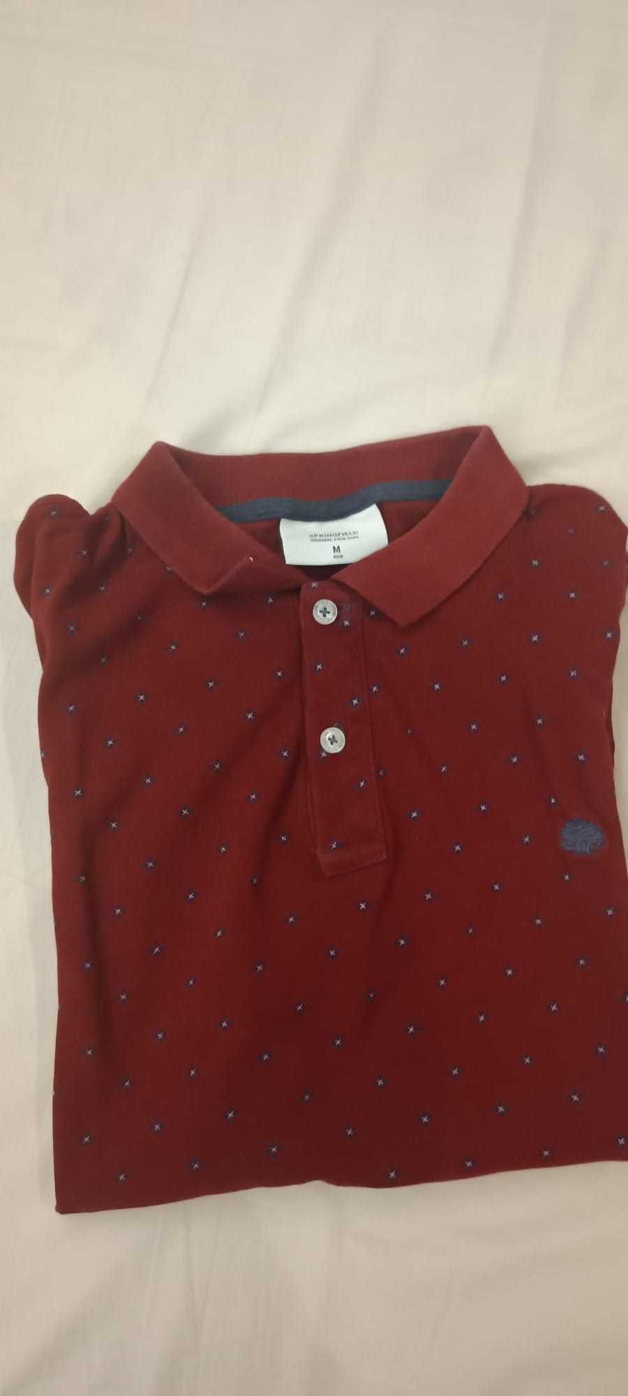 4 polos Springfield, 3 tamanho M e um tamanho S. preço lote