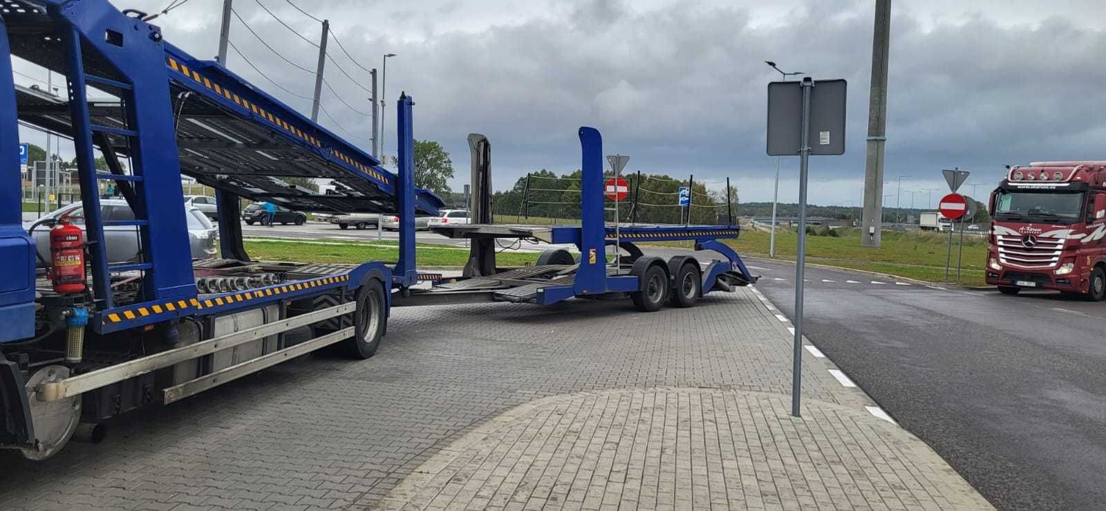 DAF  Lohr autotransporter 2006 + przyczepa