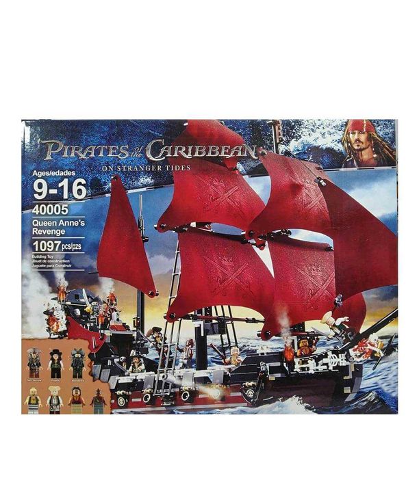 Конструктор Пираты карибского моря Месть Анны аналог Лего коробка нові