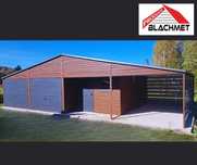Garaż Blaszany Drewnopodobny 12x6 hala 12x7 10x6 10x7 11x6 14x7 10x20