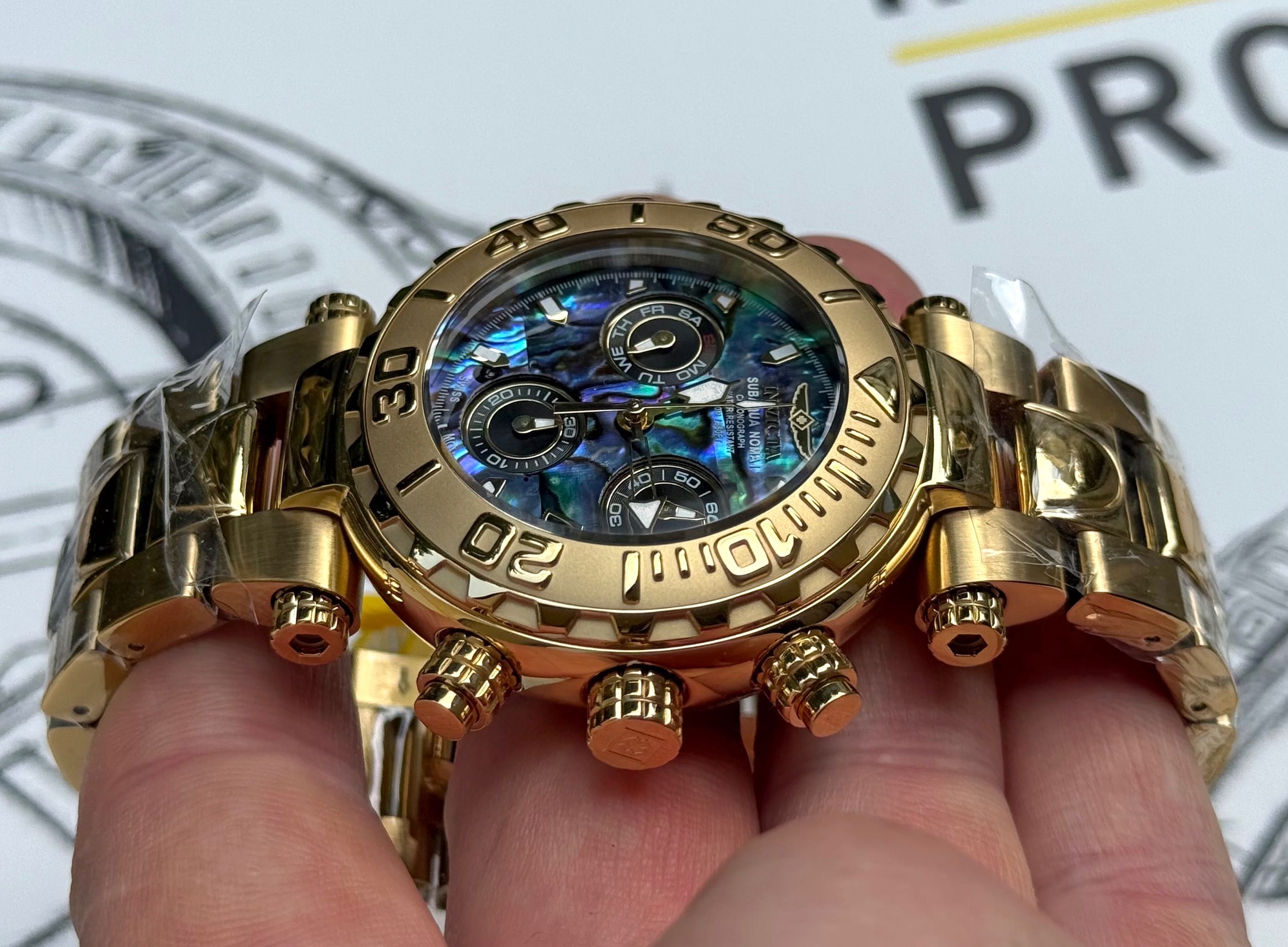 Годинник Invicta 25801 Subaqua Noma I 47 mm. Gold Abalone Swiss