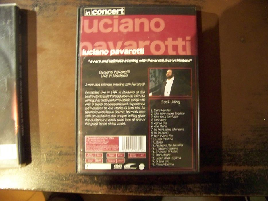 DVD concertos ao vivo- Carlos do Carmo, Mariza , Pavarotti