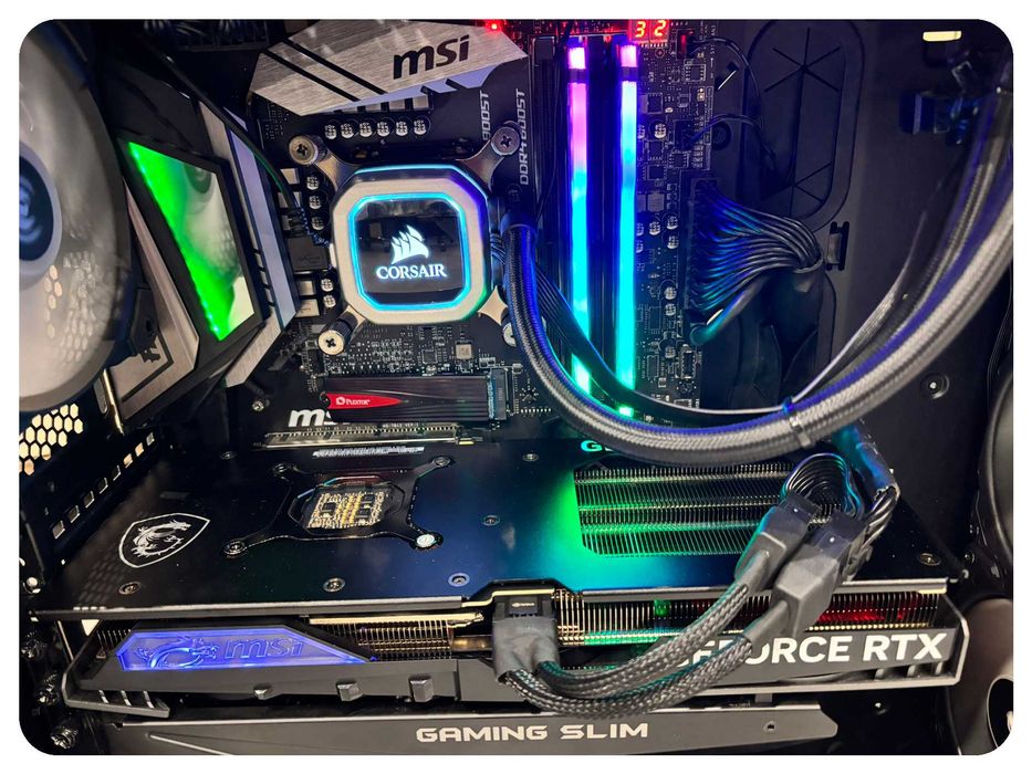 Komputer do gier RTX 4070 i9 9900KF 32GB RAM SSD szybki PC gamingowy