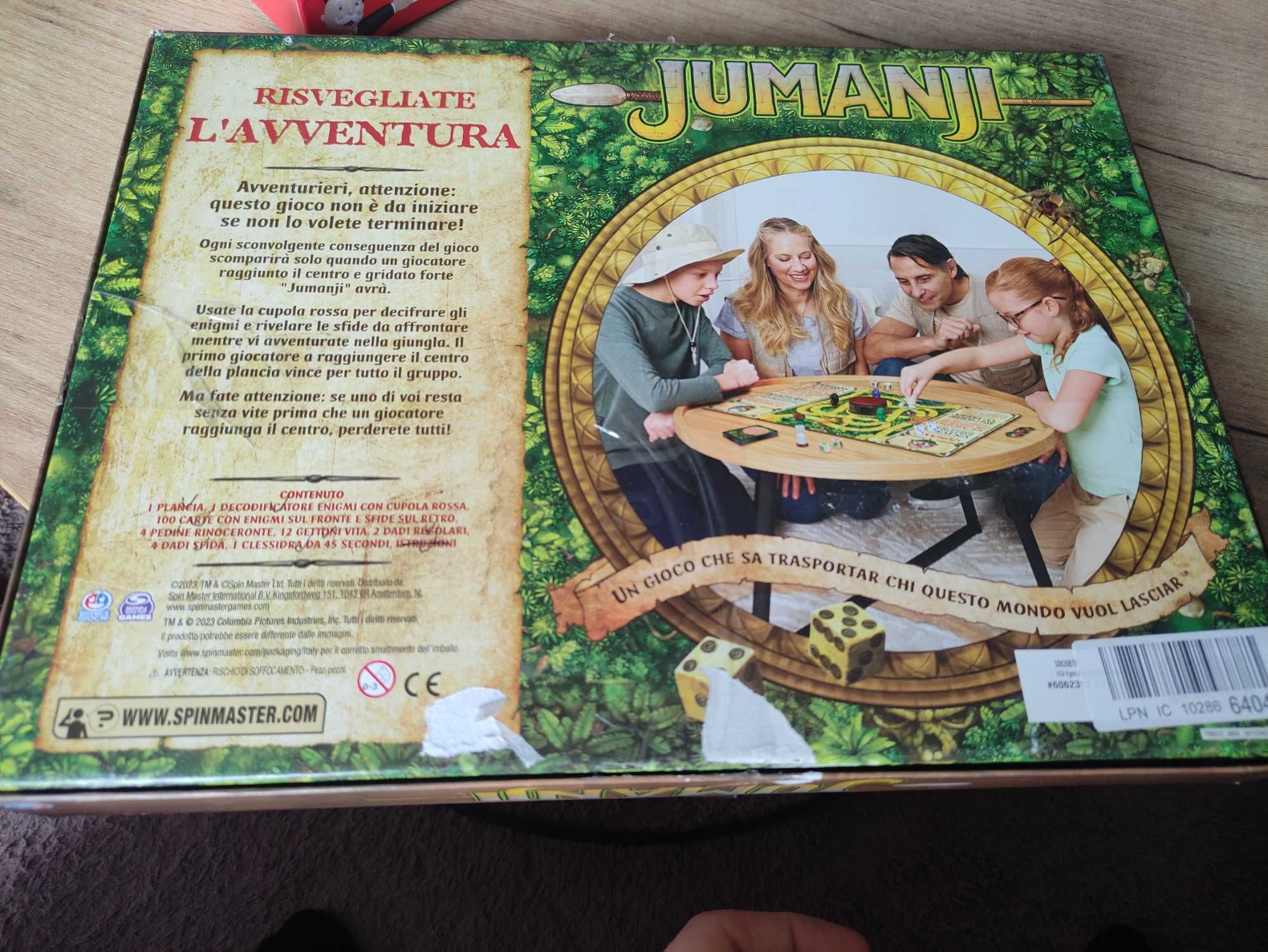 Jumanji Gra Planszowa Język Włoski