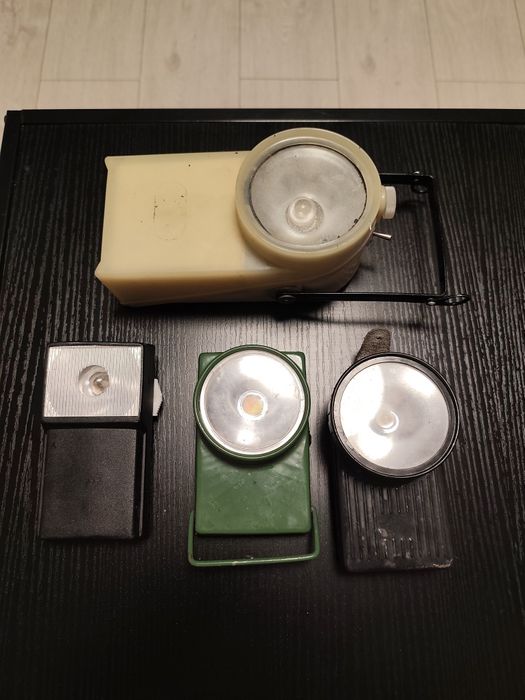 Zestaw starych latarek