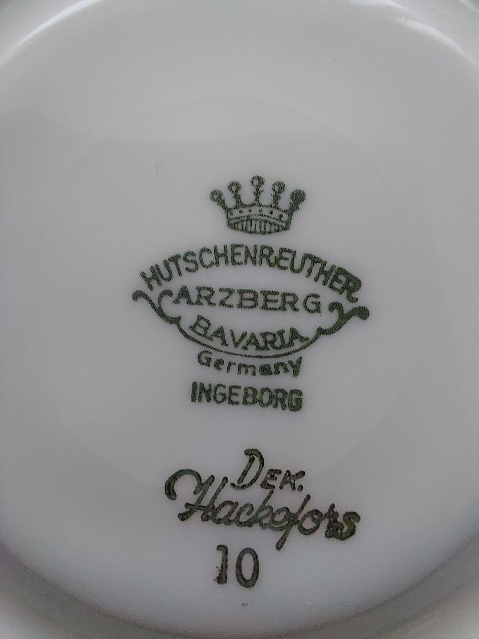 Hutschenreuther trio,  zestaw śniadaniowy, porcelana