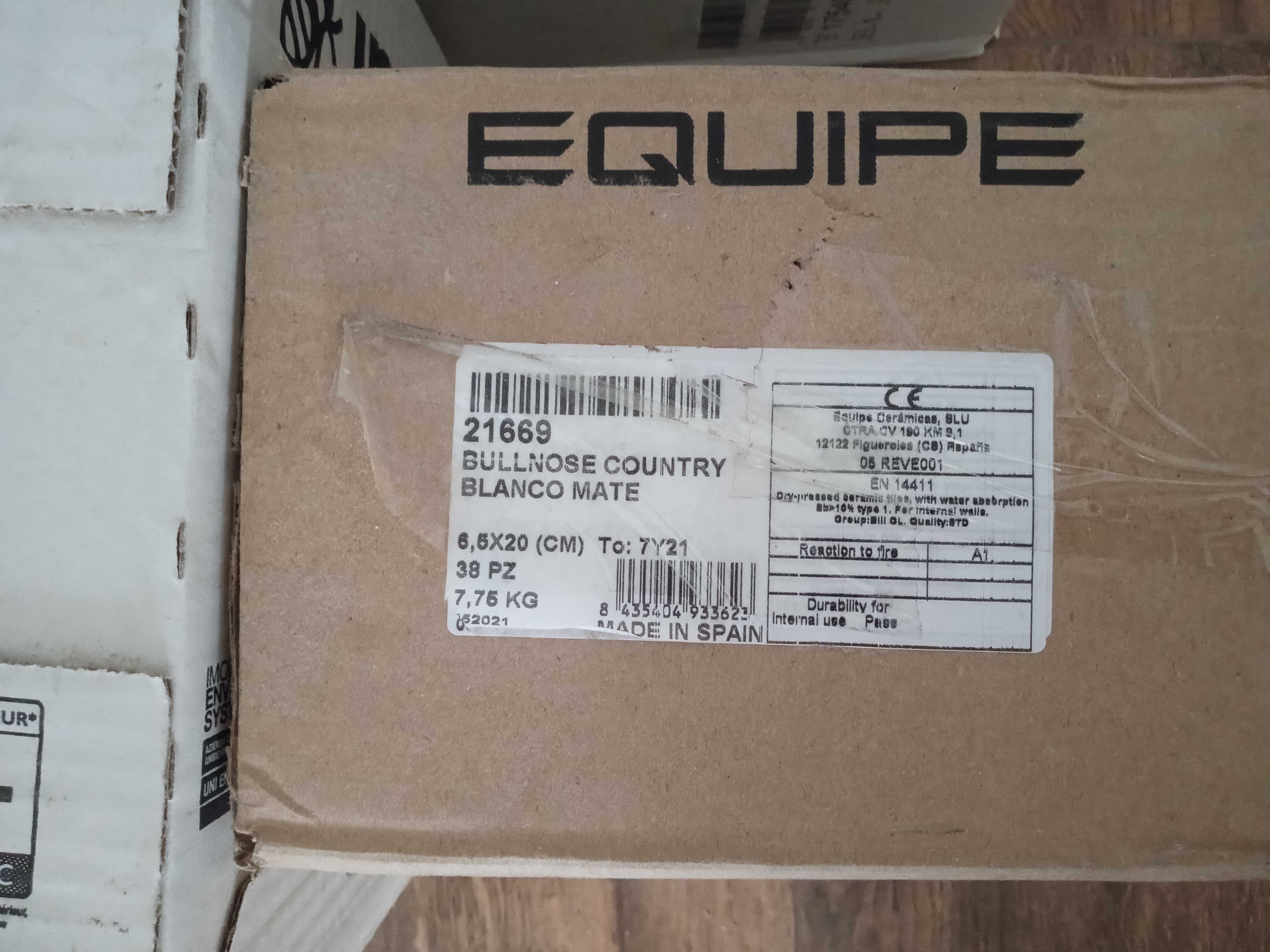 Equipe Country Bullnose Blanco Mate 6,5x20 listwa dekoracyjna 12szt.
