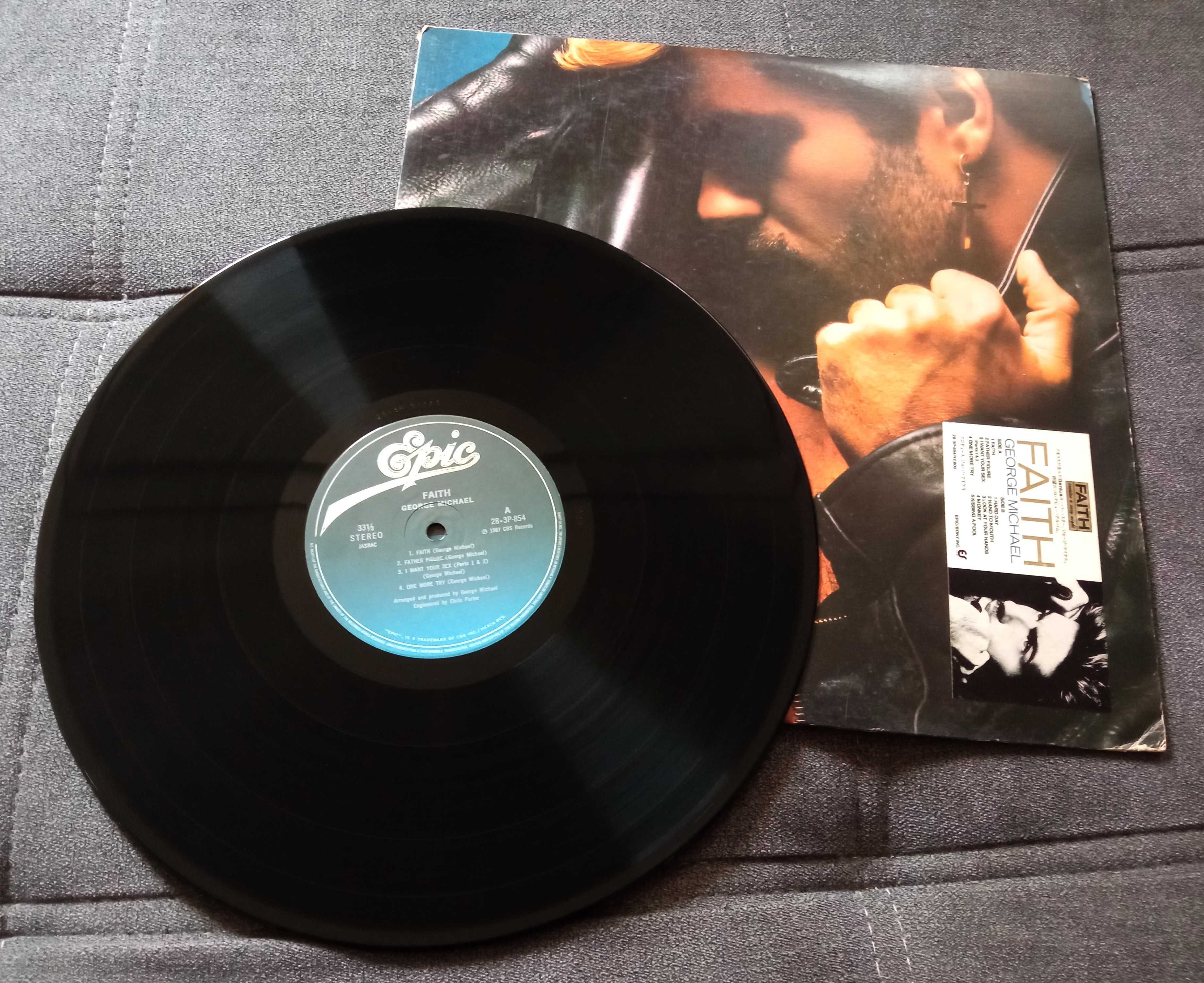 George Michael Faith winyl 1press 1987 Japan Sticker Obi