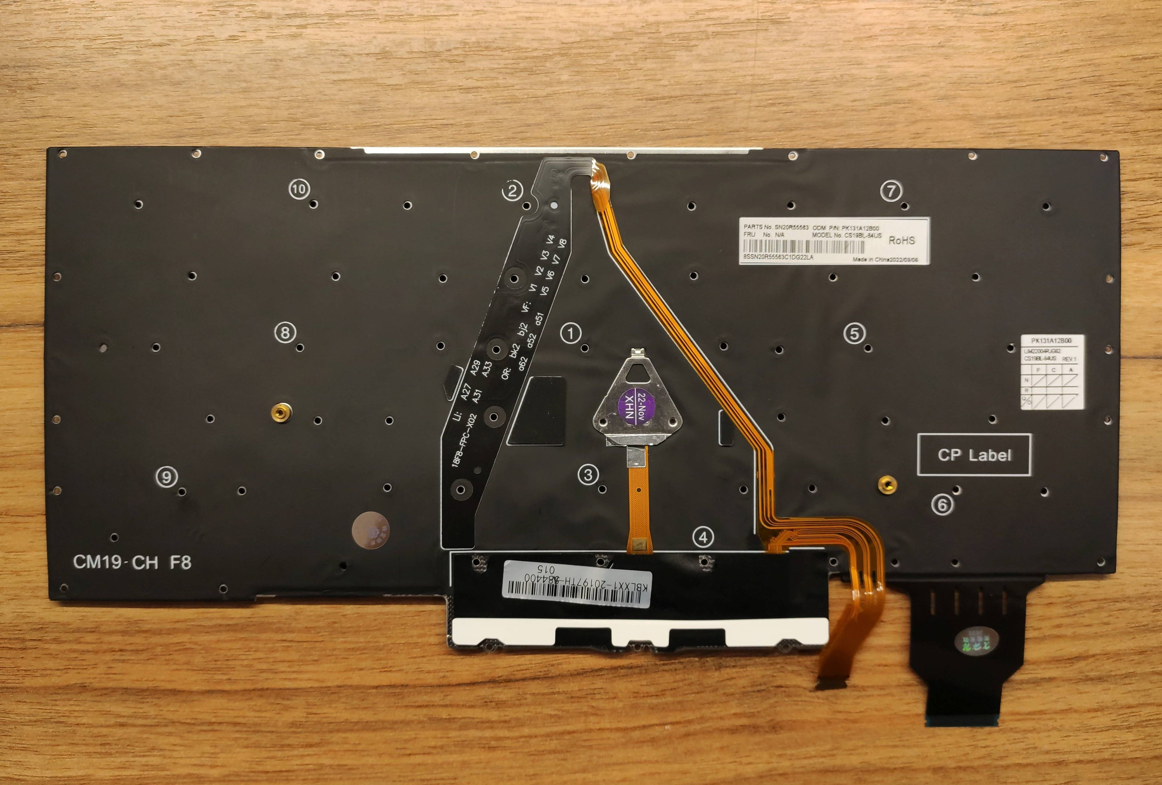 Клавіатура Lenovo x1 carbon gen 7