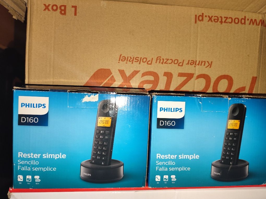 Telefon  Bezprzewodowy Philips D-160 Cena 60 zł za Zestaw !