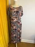 letnia wzorzysta sukienka moda size+ iwanek plus size XL/XXL