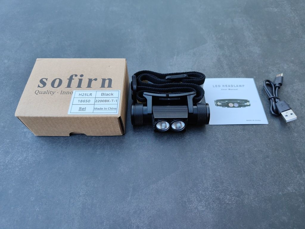 Налобний ліхтар Sofirn H25LR червоне світло з акумулятором в комплекті