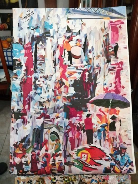 pintura acrilico e aguarela