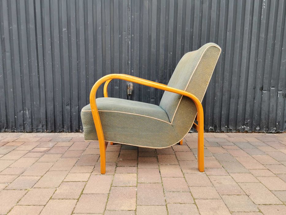 Fotel ART DECO Kropáček & Koželka, Czechosłowacja '30-'50, Retro, PRL