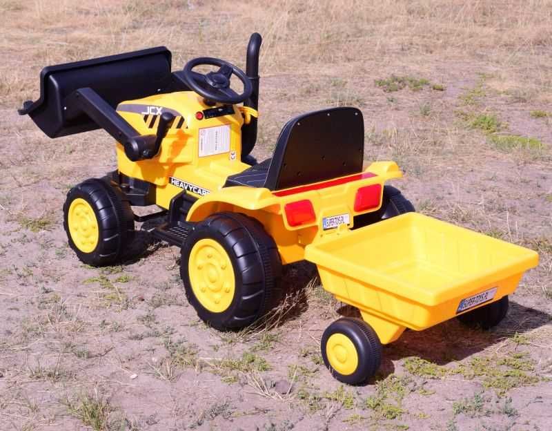 Autko TRAKTOR NA AKUMULATOR Z PRZYCZEPĄ dzieci zabawka jeździk RC