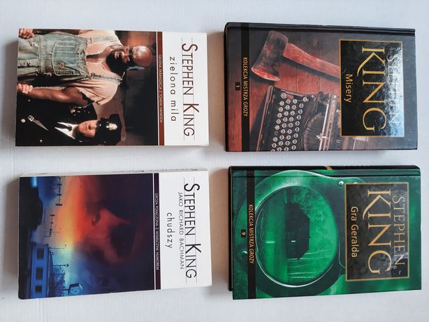 Książki Stephen King, Misery, Gra Geralda, Zielona Mila, Chudszy