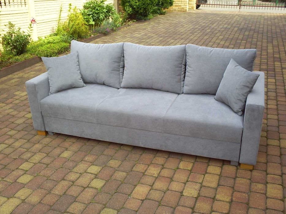 kanapa/sofa-150cm szerokie spanie/sprężyny bonell/pojemnik
