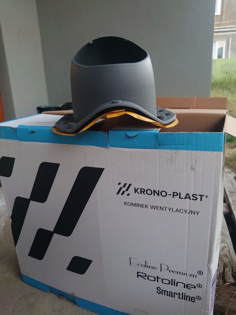 Кровельный аератор KRONO-PLAST KBNO RAL 7024, утеплений 125 мм.