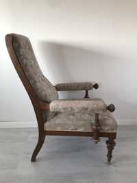 Krzesło fotel angielski drewniany