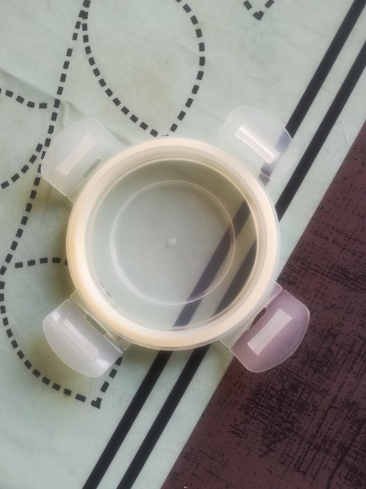 2x tampas brancas herméticas redondas plástico IKEA 365+