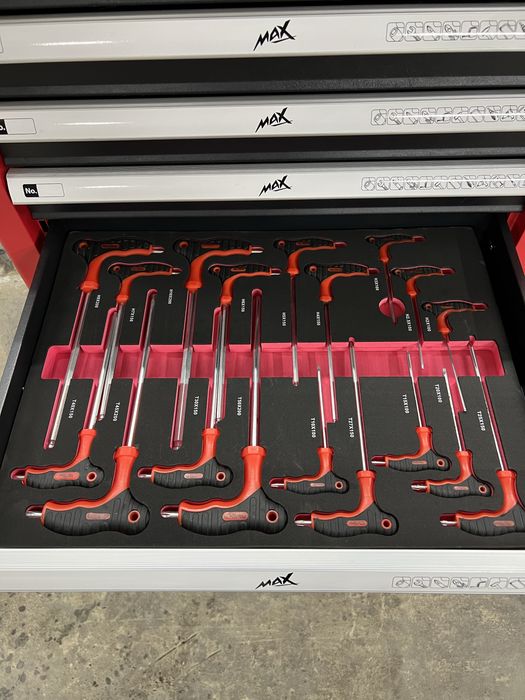 Тележка с инстументом / инструментальный шкаф MAX 243 эл. - 7 ящиков