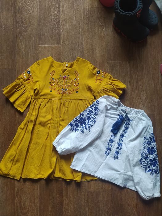 Вишиванка сорочка та сукня Мережка, 134 зріст