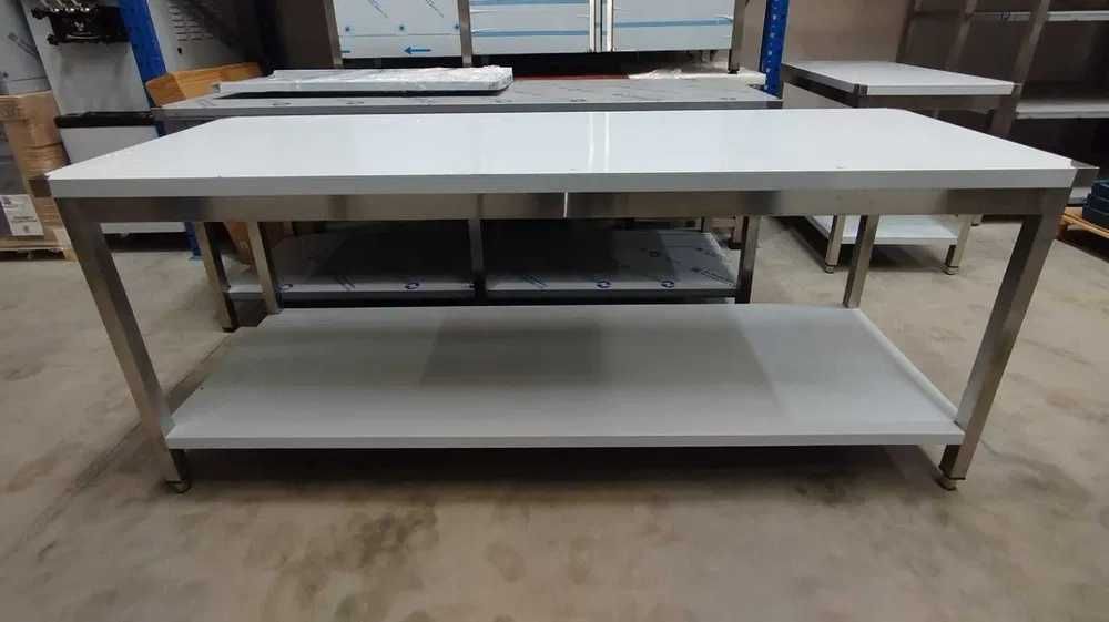 Mesa de Trabalho com Prateleira Inferior - NOVA