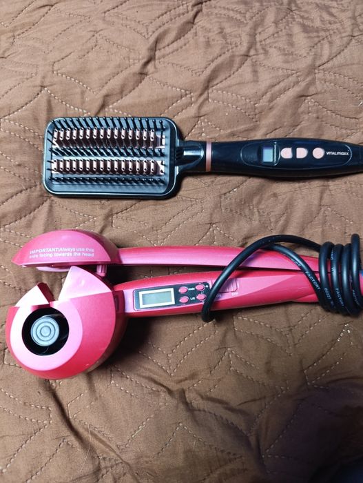 Автоматична  плойка та росчіска випрямлювач